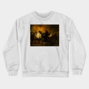 Night Scene from the Inquisition by Francisco Goya Crewneck Sweatshirt